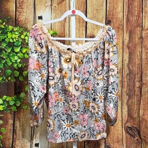 🚨(Must Bundle 3) Chime Peasant Blouse Size Large